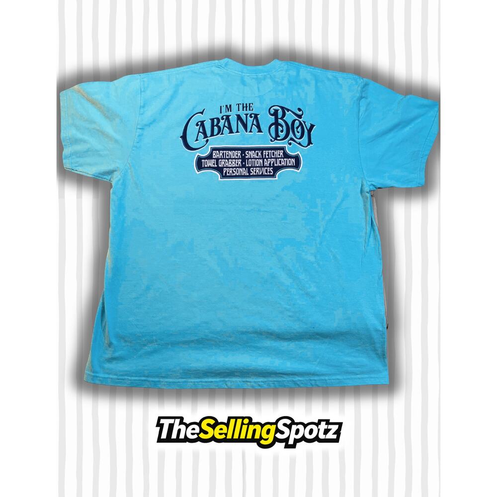 Island Jay Blue T-Shirt Made in Florida Size US 2XL 100% Cotton - Picture 5 of 5